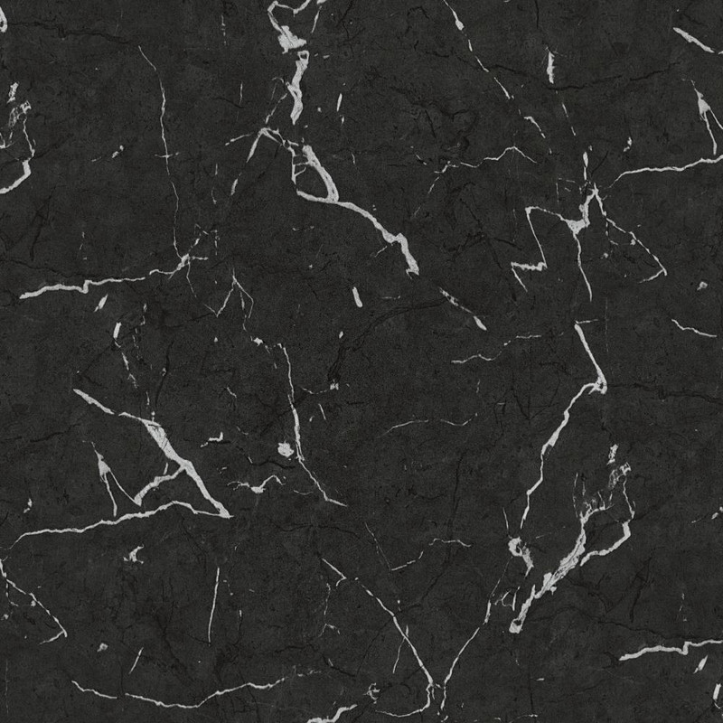 Galerie Marble Effect Wallpaper - BB51157 - Grey / Metallic / Black