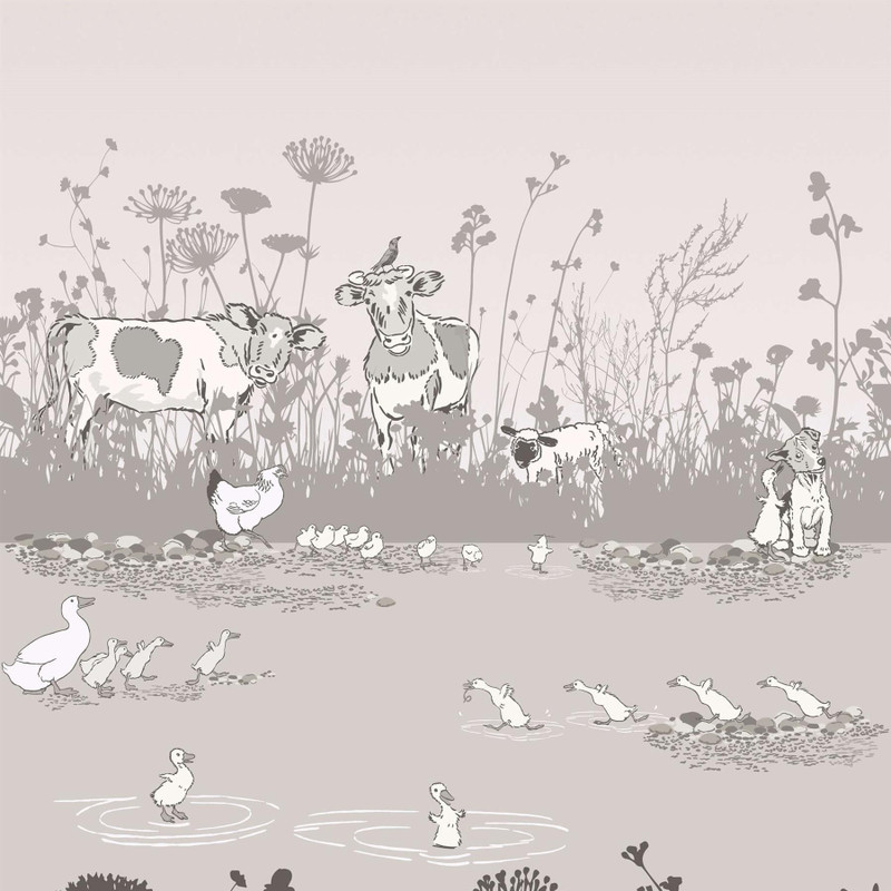Little Greene Riverside Capers Wallpaper - 0231RICLUCK - Cluck