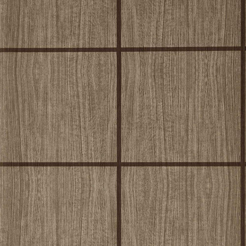 Harlequin Wood Blocks Wallpaper - 113198 - Walnut / Gloss