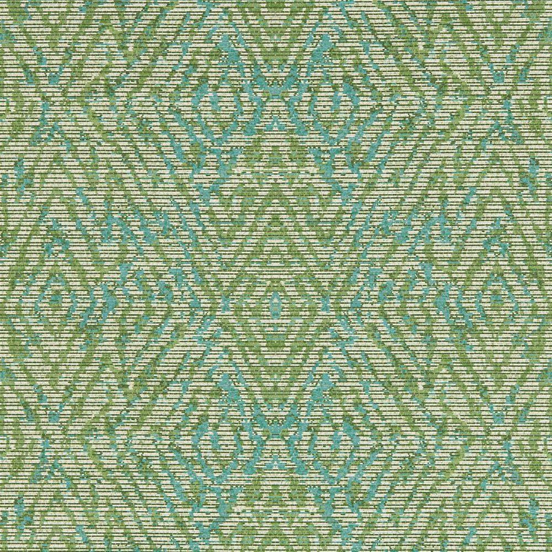 Harlequin Hansha Wallpaper - 113211 - Kelly / Lagoon