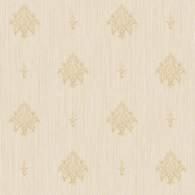 Galerie Italian Motif Wallpaper - G68664 - Cream / Beige / Gold