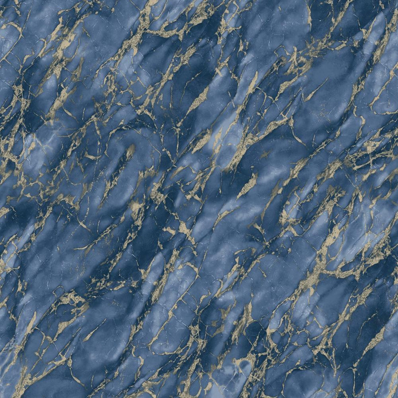 Galerie Special Marble Wallpaper - G68093 - Navy / Taupe