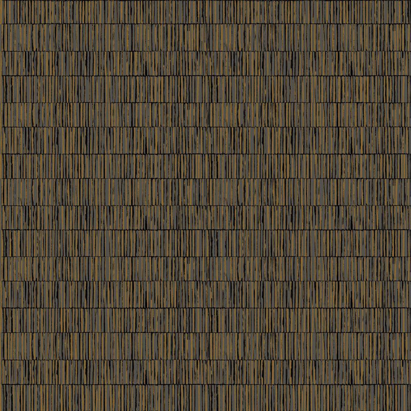 Galerie Bamboo Screen Wallpaper - DWP0362-09 - Blue / Rose Gold