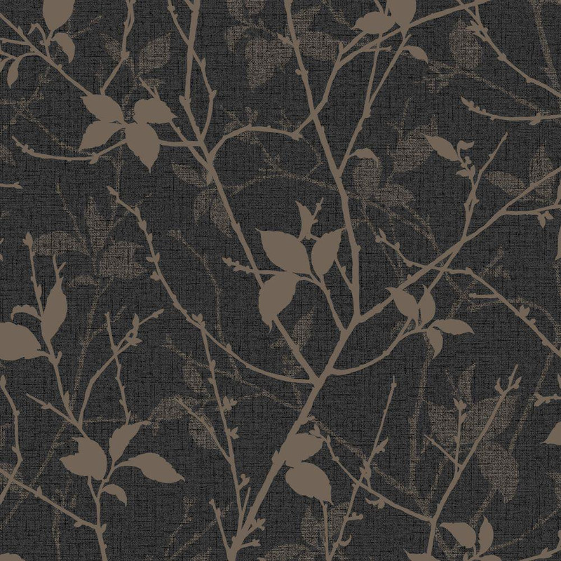 Graham & Brown Belle  Wallpaper - 122432 - Charcoal / Gold