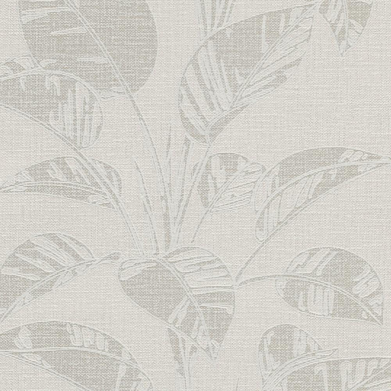 Erismann Largo Leaf Wallpaper - 10459-02 - Beige Metallic