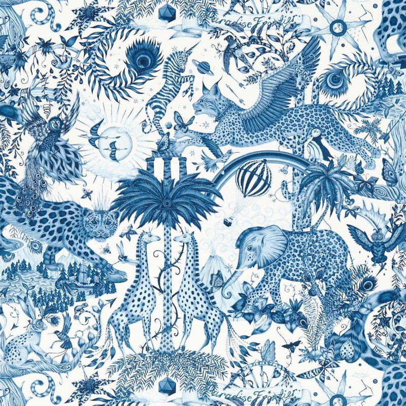 Clarke & Clarke Paradise Lost Wallpaper - W0216/02 - Ink