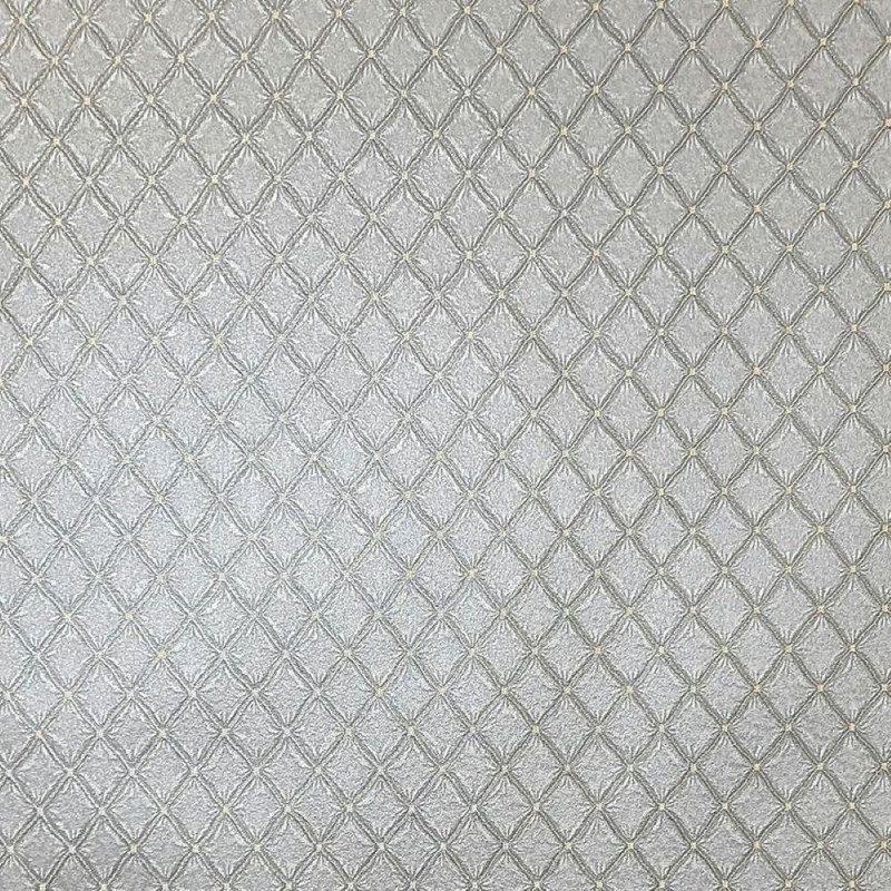 Vymura Santina Quilted Fabric Effect Wallpaper - M95681 - Grey