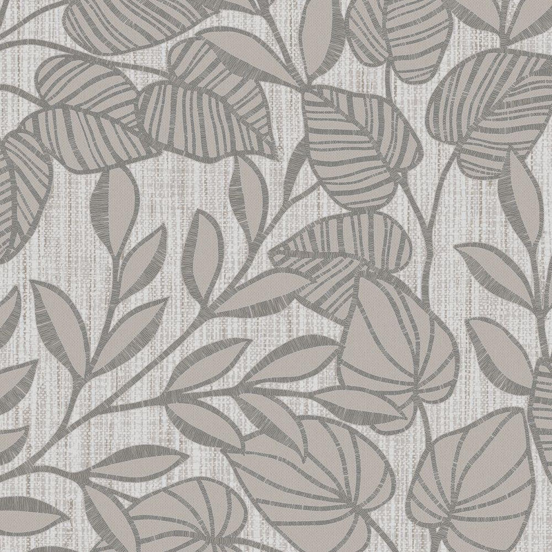 Graham & Brown Linden Leaf Trail Wallpaper - 140046 - Mocha