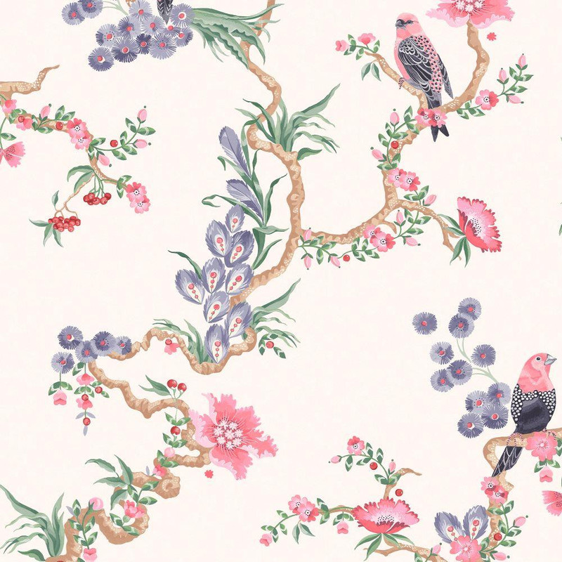 Cath Kidston Birds & Berries Wallpaper - 131429 - Spring