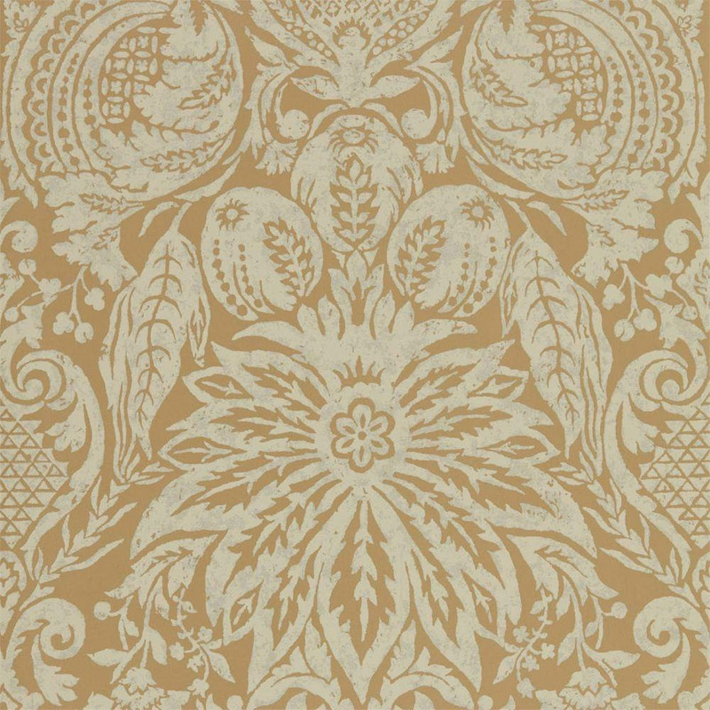 Zoffany Mitford Damask Wallpaper - 312862 - Antique Gold