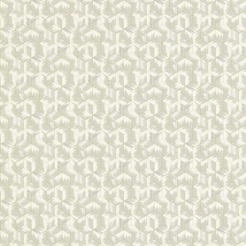 Zoffany Tumbling Blocks Wallpaper - 312891 - Empire Grey