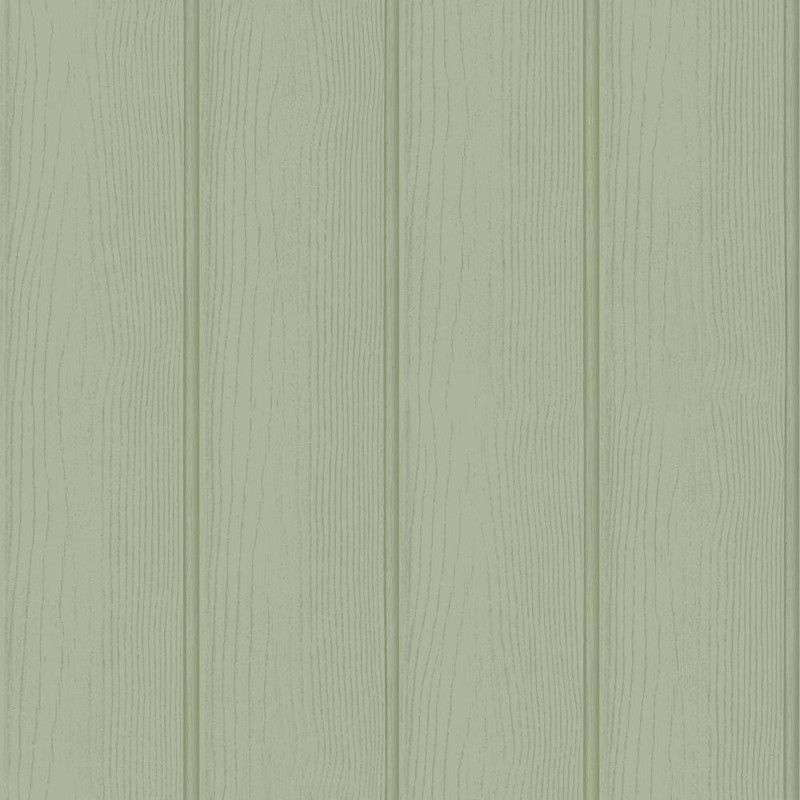 Holden Decor Tongue & Grove Wood Panel Wallpaper - 13990 - Sage Green