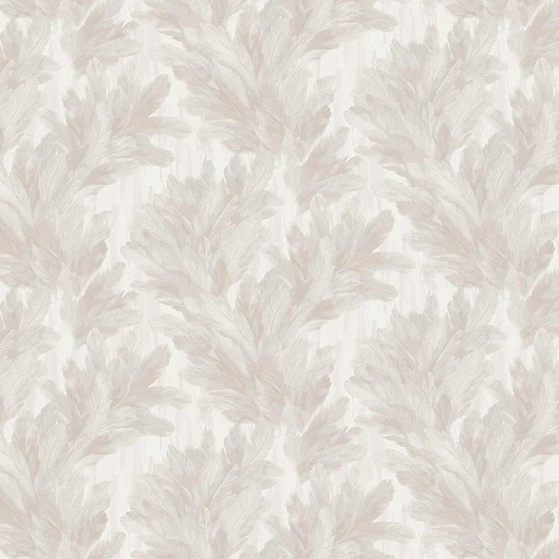 Vymura Silvana Feather Wallpaper - M95693 - Warm Ivory