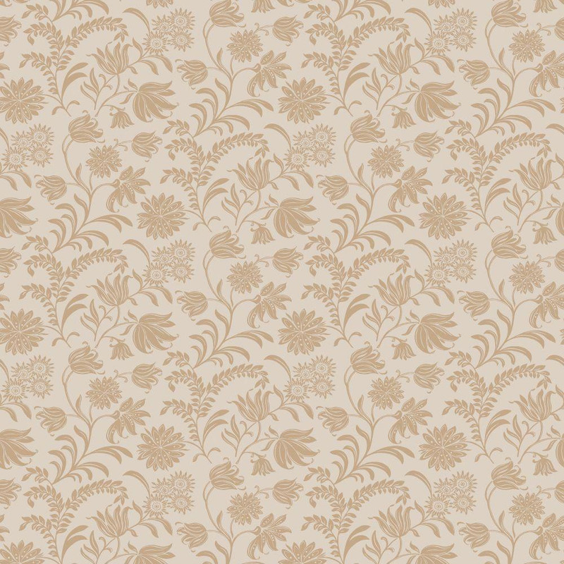 Laura Ashley Hemingway Wallpaper - 140318 - Caramel
