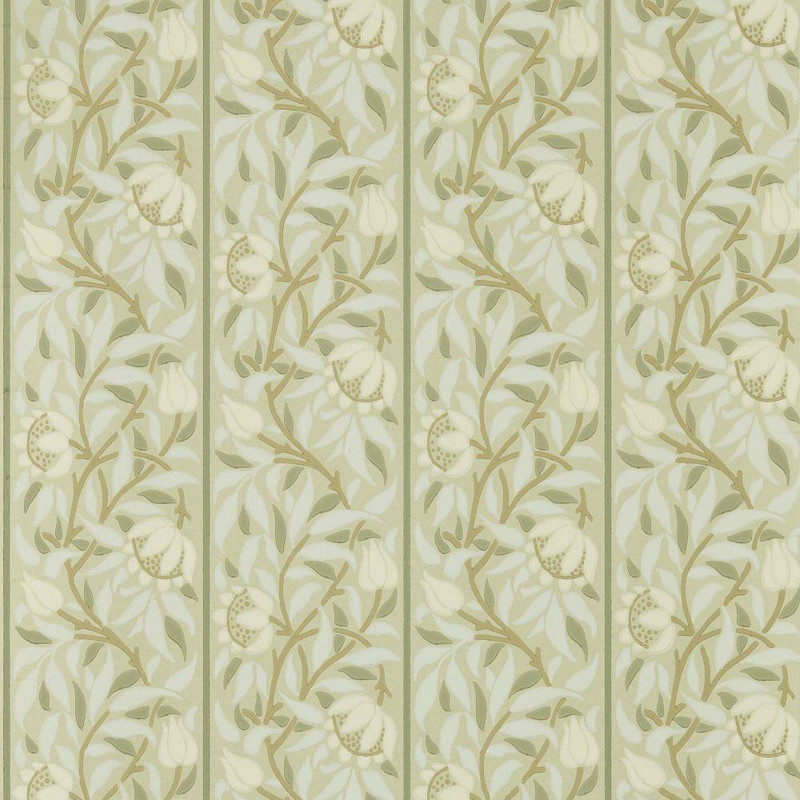 Morris & Co - Peony Trellis Wallpaper - 217570 - Sage