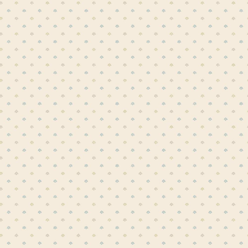 Galerie - Multi Mini Wallpaper - G67899 - Cream / Dusty Blue / Taupe