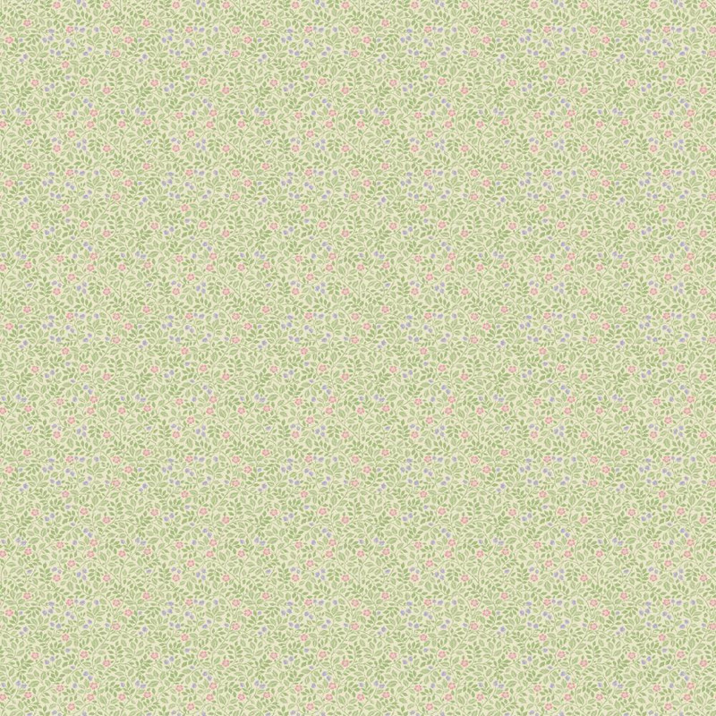 Galerie - Full Mini Wallpaper - G68706 - Cream / Rose / Purple / Green