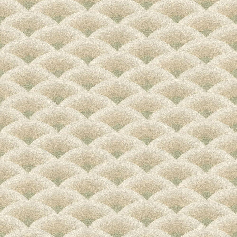 Casamance - Nami Wallpaper - 70091018 - Sable / Eucalyptus