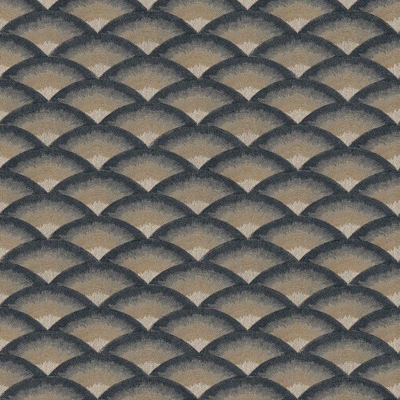 Casamance - Nami Wallpaper - 70091426 - Noir / Dore