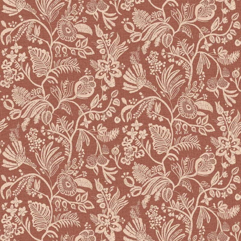 Casamance - Pastel Wallpaper - 76960814 - Terracotta