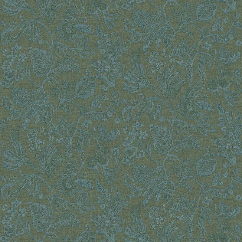 Casamance - Pastel Wallpaper - 76961018 - Emeraude