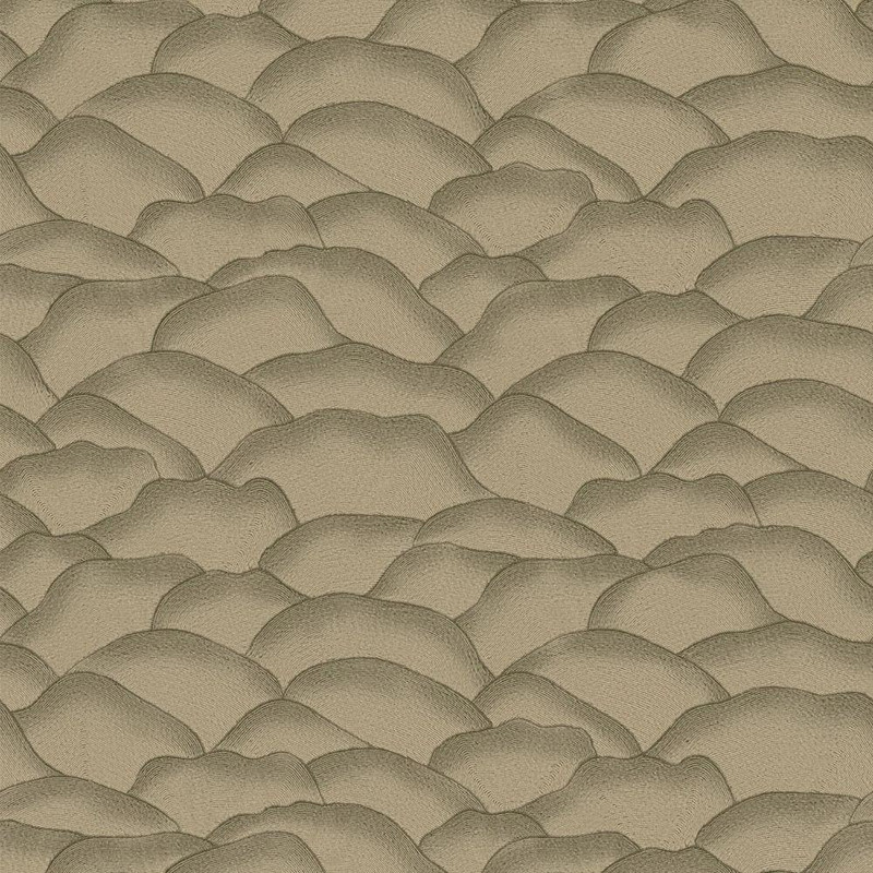 Casamance - Ondula Wallpaper - 76971630 - Kaki