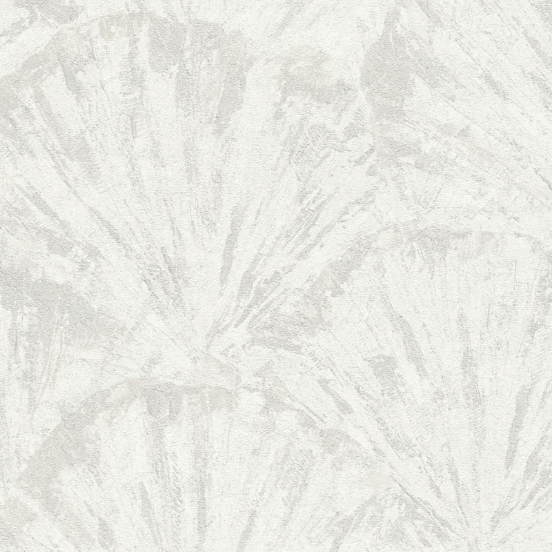 Wide Fan Wallpaper - HZ62039 - Cream / Metallic / White