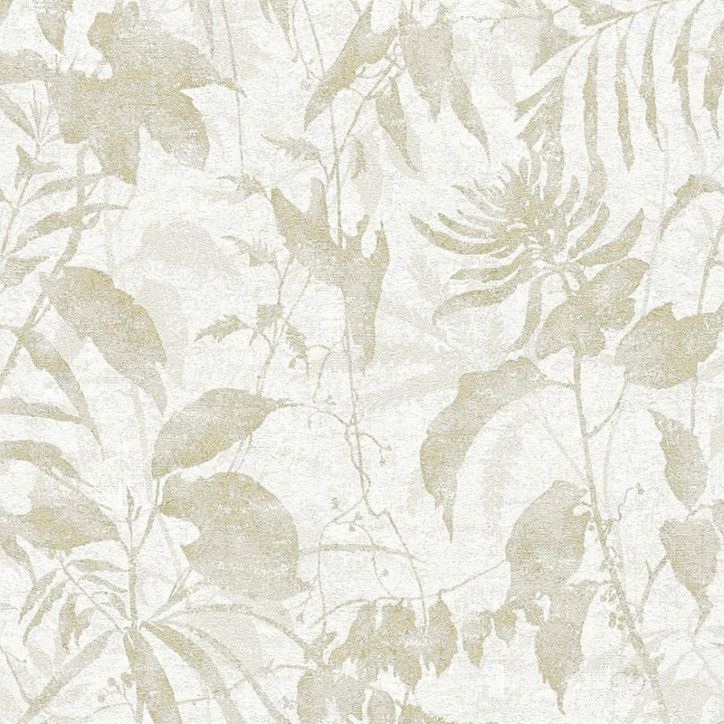 Cloud Forest Wallpaper - HZ62048 - Beige / Cream / Metallic