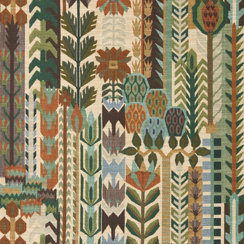 Harlequin - Kuparr Wallpaper - 113356 - Evergreen / Terracotta