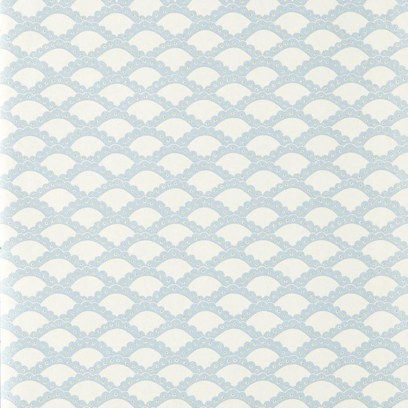 Scion - Scallop Frill Wallpaper - 113395 - Cornflower