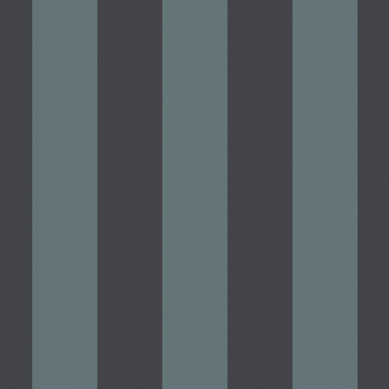Made Demi Wallpaper 145222 Blue Wide Stripe with bold vertical navy and blue-grey stripes.