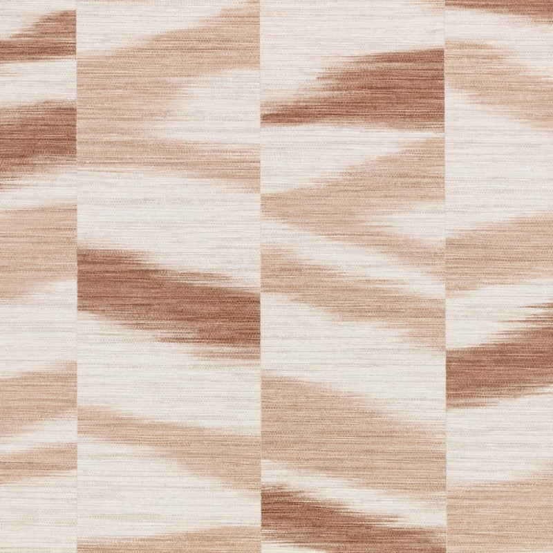 Romo Manzu wallpaper Tuscan pink geometric ikat design in warm blush and neutral tones
