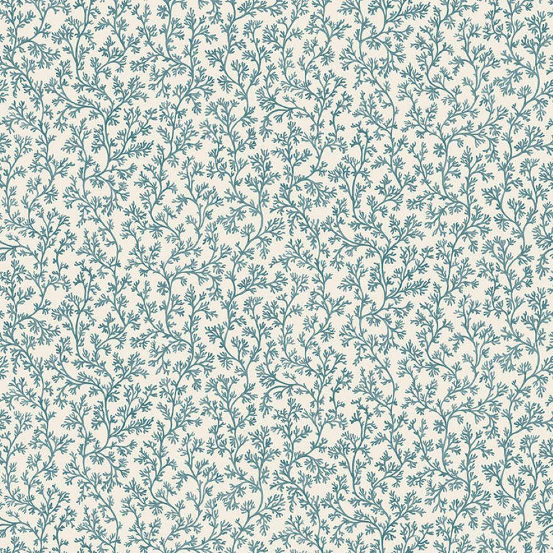 Holden Decor Coral wallpaper aqua delicate trailing coral pattern in soft blue on light background
