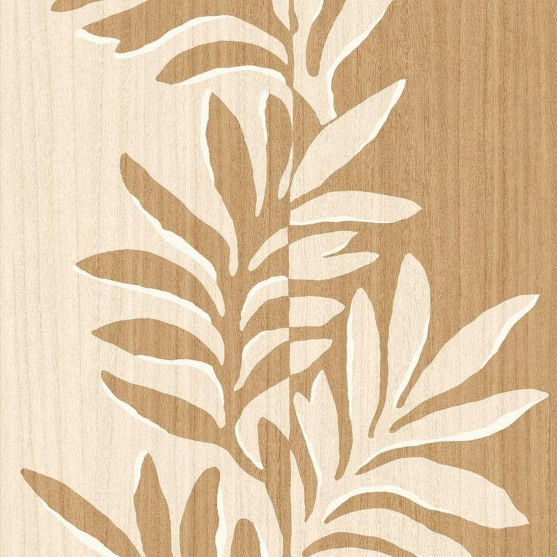 Casamance - Rama Wallpaper - Ivoire / Chene - 75601018