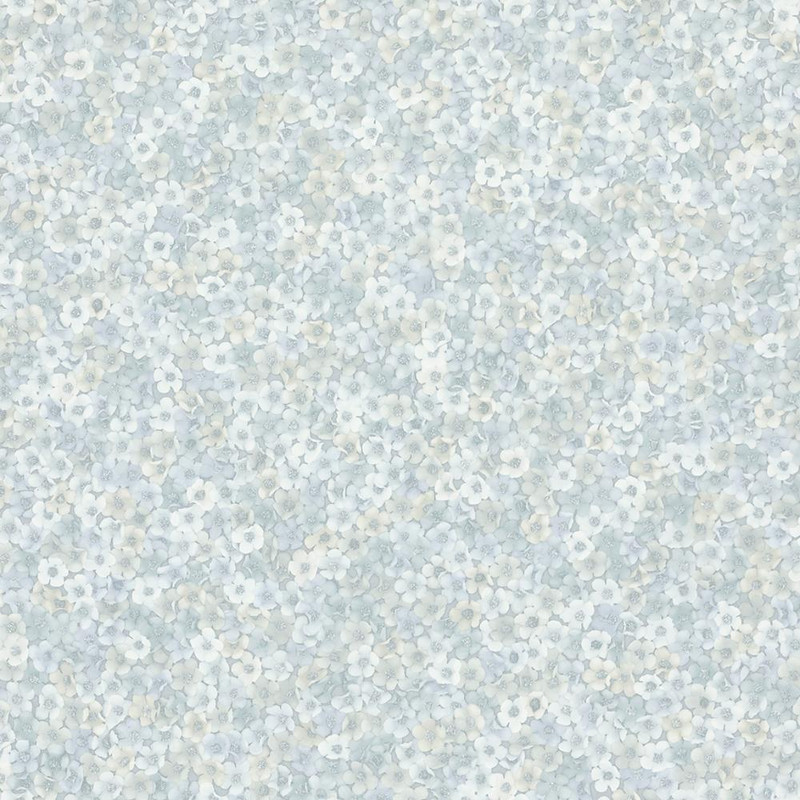 Galerie Fashion Icon Floral Wallpaper green blue grey ditsy floral pattern small flowers design