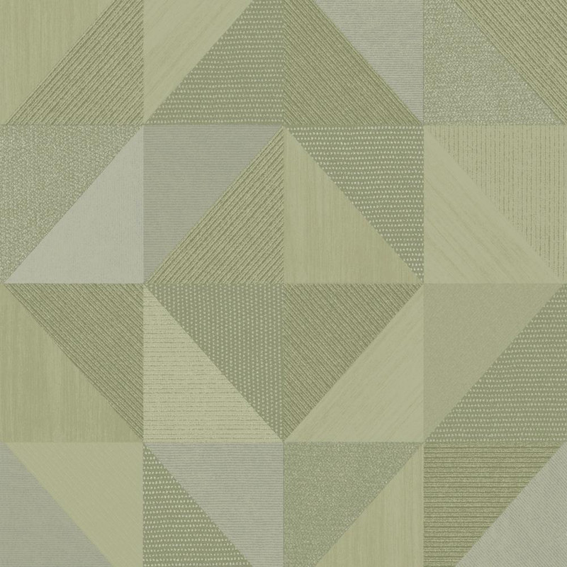 Galerie Geometrico Congo Wallpaper green geometric pattern textured design
