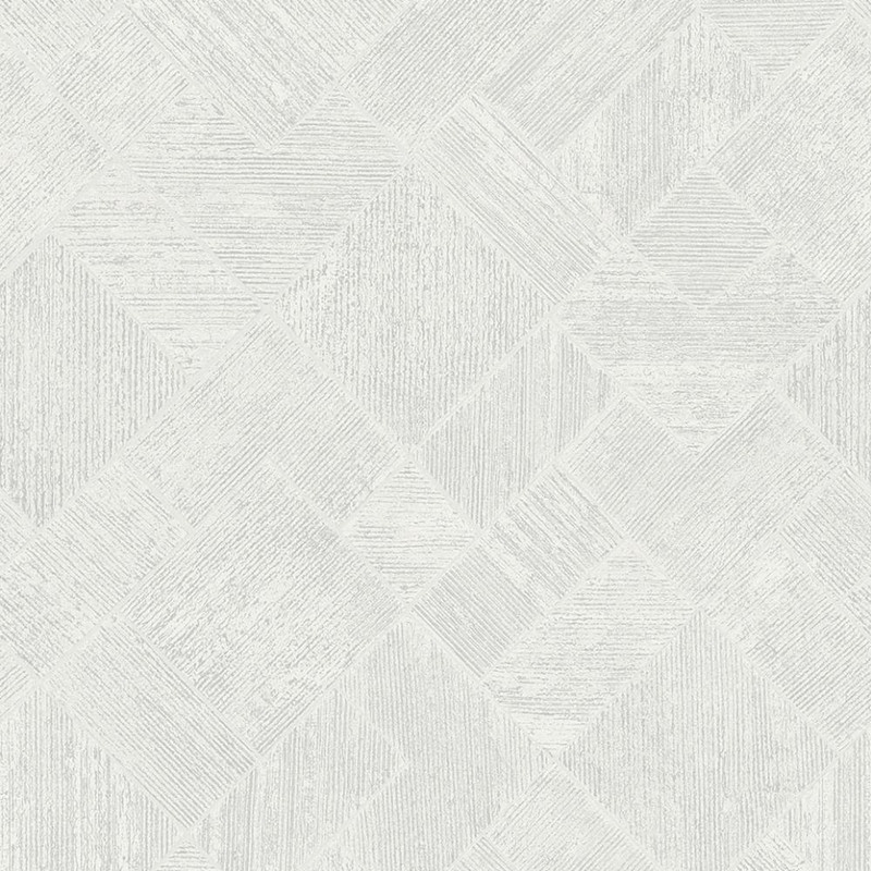 Galerie - Odyssey Geometric Tile Wallpaper - White - 35508