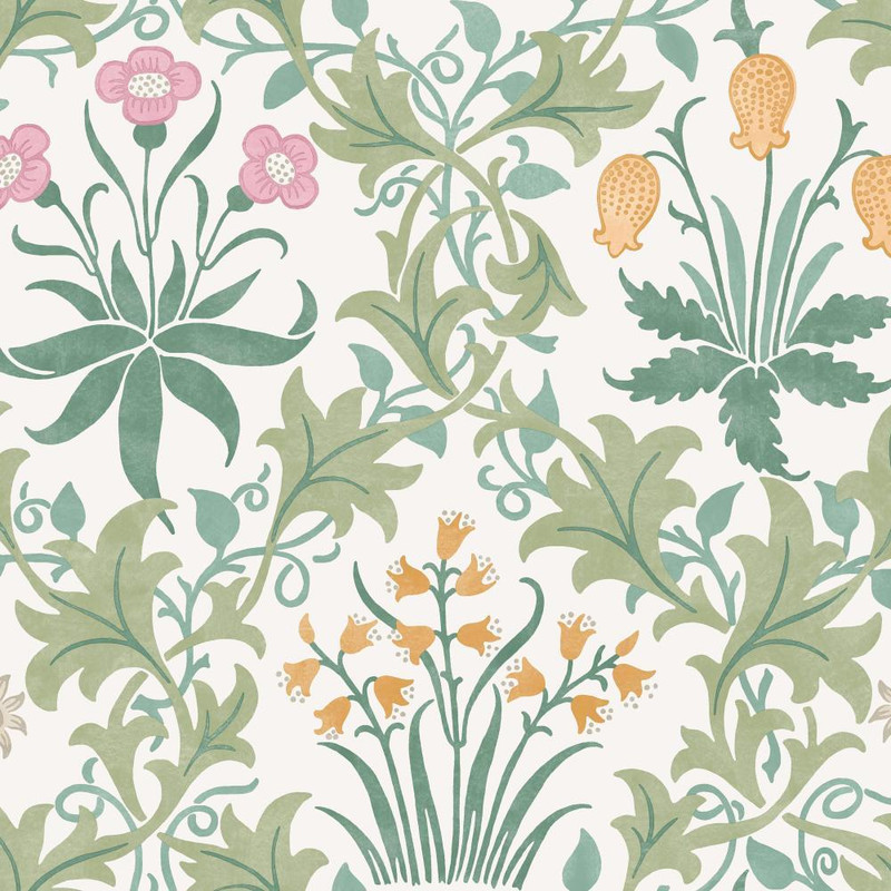 William Morris At Home - Celandine Wallpaper - Spring Garden - 145680