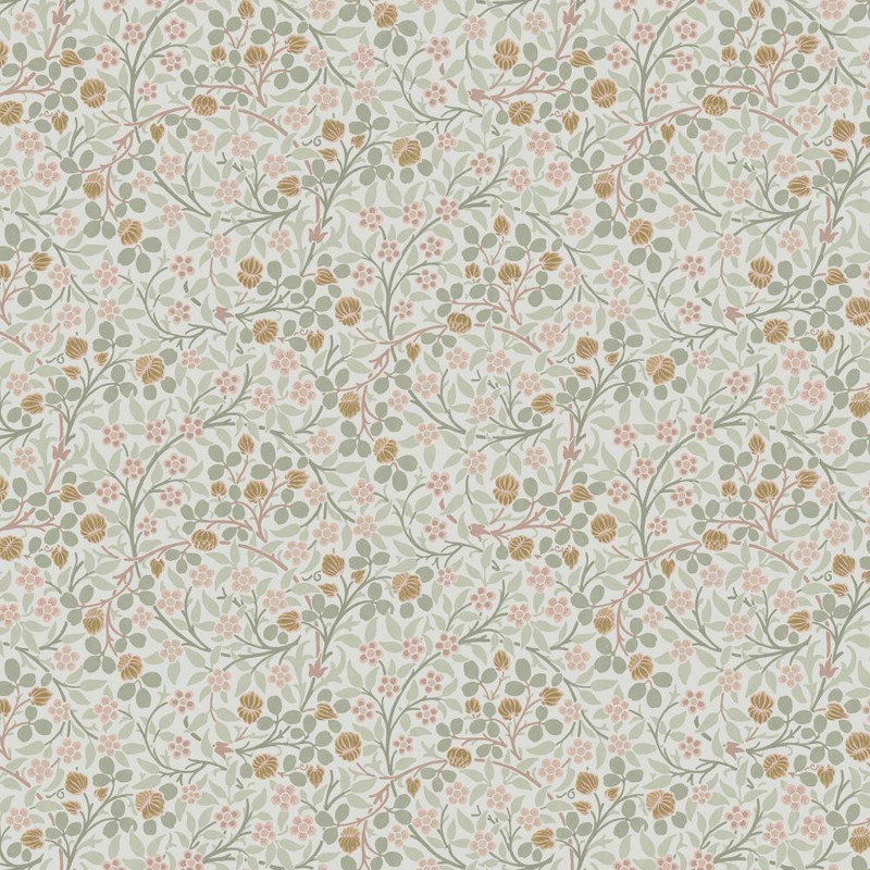 William Morris At Home - Clover Wallpaper - Spring Peony & Sage - 145684