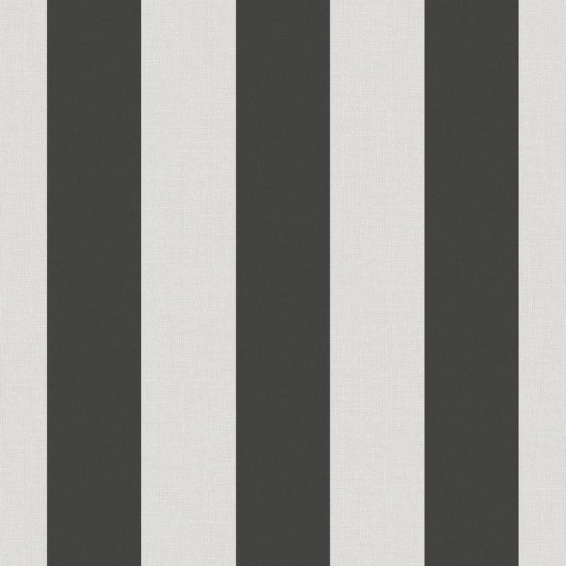 Galerie - Classic Stripe Wallpaper - Black - 9814-4