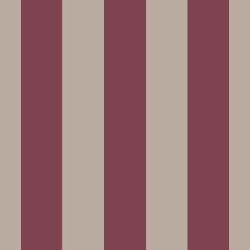 Galerie - Classic Stripe Wallpaper - Burgundy / Pink - 9814-7