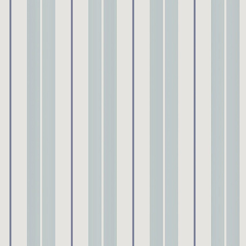 Galerie - Polo Stripe Wallpaper - Blue - 9815-6