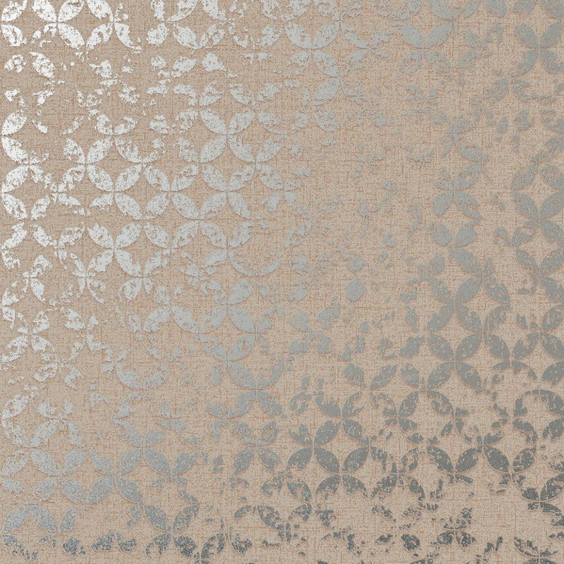 Galerie - Graphics Distressed Geometric Wallpaper - Shimmer Deep Beige - 35120
