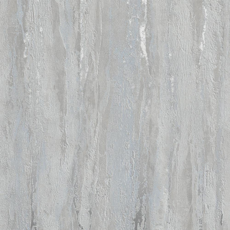 grey plaster effect wallpaper with brushed texture and subtle shimmer detailing