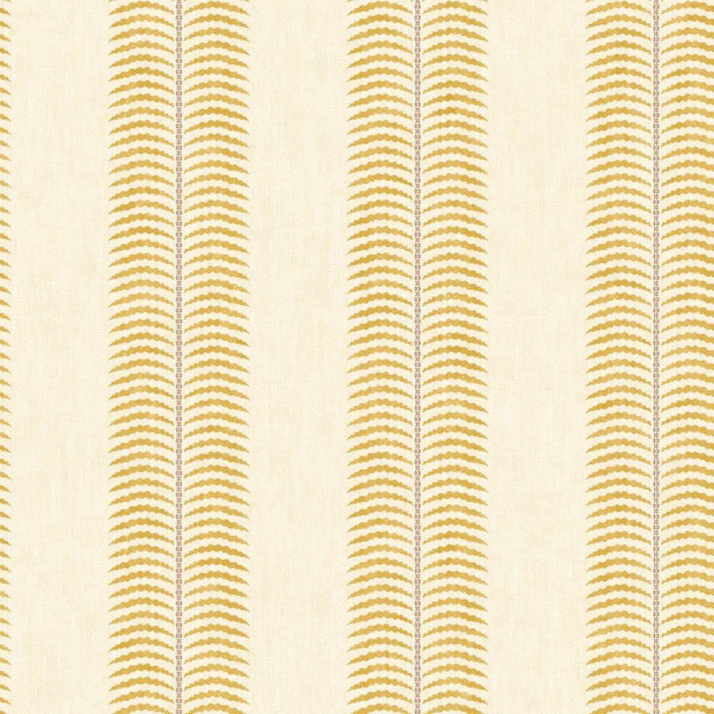 Joules - Palm Leaf Stripe  Wallpaper -  Cream / Yellow - 145379