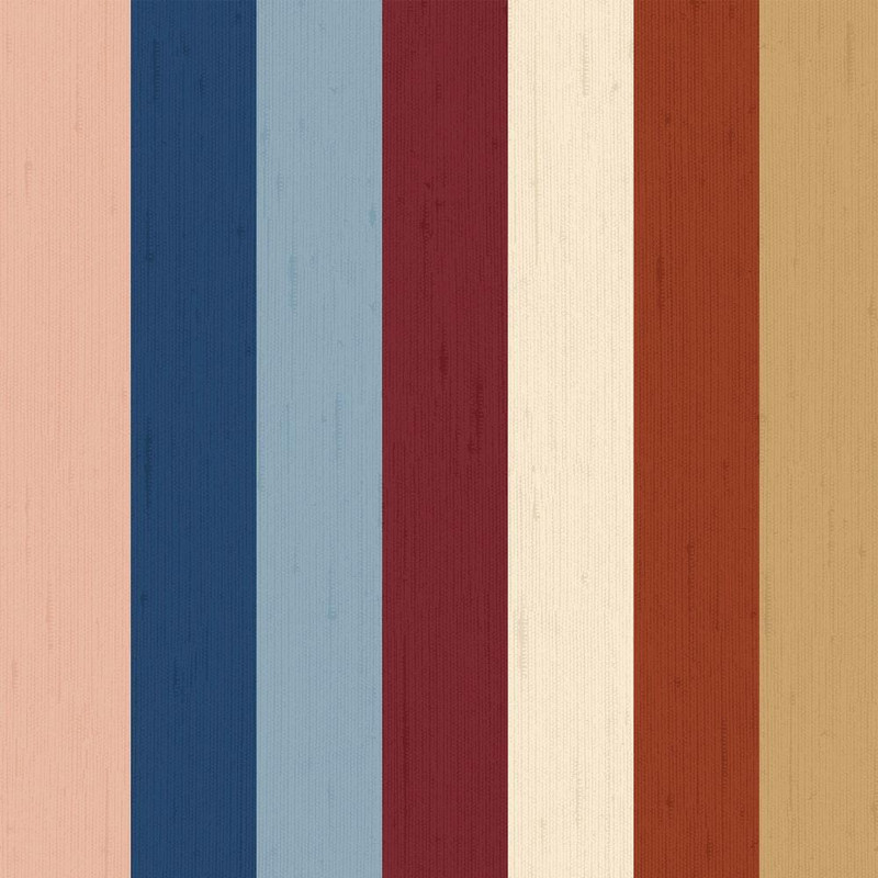 Joules - Heritage Stripe  Wallpaper - Multi - 145380