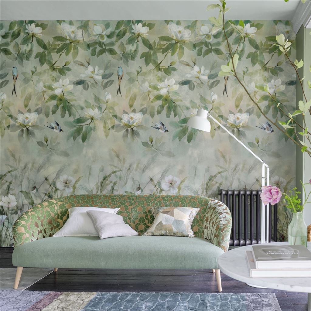 Designers Guild Kiyosumi Wallpaper - PDG1113/01 - Celadon