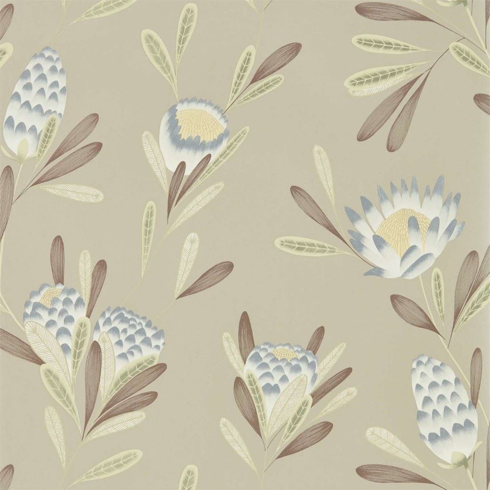 Iyanu by Harlequin - Blush / Ochre - Wallpaper : Wallpaper Direct