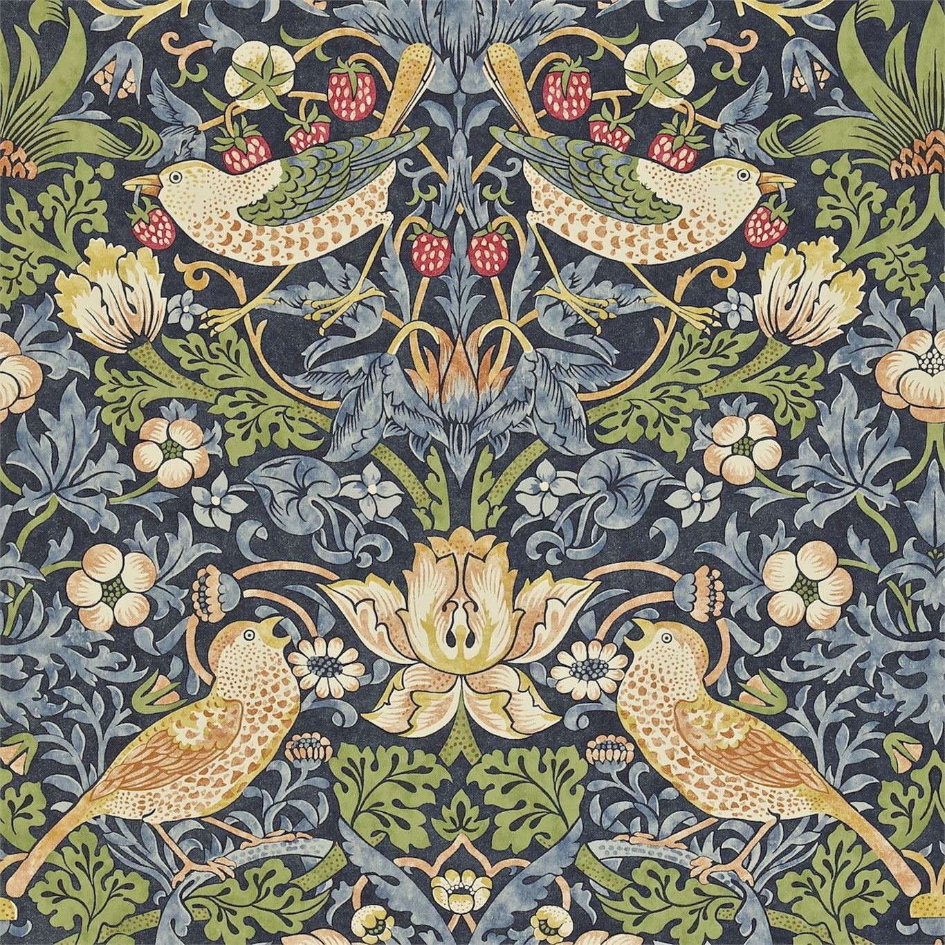 William Morris Apple Rust Gold Vintage Pattern Wallpaper by Archipelago |  Society6