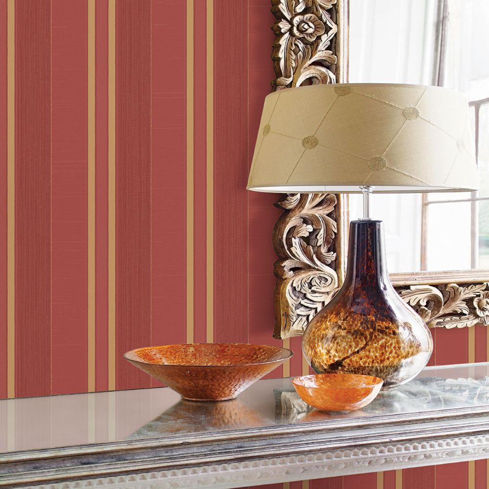 red and gold wallpaper uk